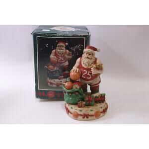 Santa Claus, Basketball Player, Figurine, Music Box, 8", Vintage ~ 251114-WH 839